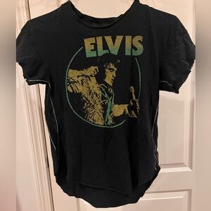Trunk Ltd Black Tee with Elvis Graphic